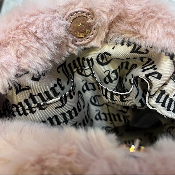Juicy Couture Dusty Blush Fluffy Mini Tote - Picture 6 of 7
